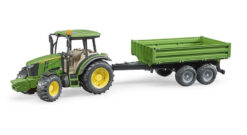 BRUDER 2108 Traktor JOHN DEERE 5115M s valníkom