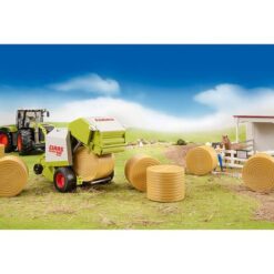 BRUDER 2344 Okrúhle balíky žlté pre BRUDER 2121 CLAAS Rollant 250, 4ks