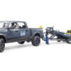 BRUDER 2504 Terénne auto RAM, prepravník, závodné auto, vodič