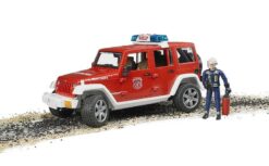BRUDER 2528 Hasičské auto Jeep Wrangler s figúrkou hasiča