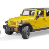 BRUDER 2543 Auto Jeep Wrangler Rubicon s figúrkou - cyklista