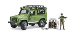 BRUDER 2587 LAND ROVER + figúrka poľovníka so psom