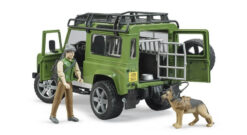 BRUDER 2587 LAND ROVER + figúrka poľovníka so psom