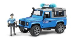 BRUDER 2597 Policajné auto Land Rover s figúrkou