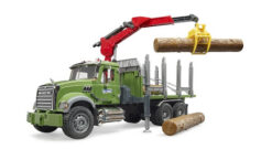 BRUDER 2824 Zelené AUTO MACK Granite preprava dreva