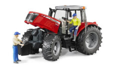 BRUDER 3046 Červený TRAKTOR MASSEY FERGUSON 7624