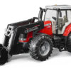 BRUDER 3047 Červený TRAKTOR MASSEY FERGUSON 7624 s nakladačom