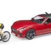 BRUDER 3485 Auto Bruder s figúrkou - cyklista