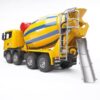 BRUDER 3554 Žltá miešačka na betón SCANIA R