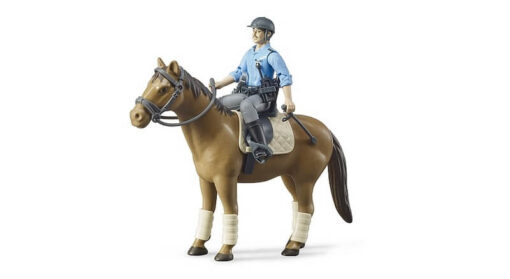 BRUDER 62507 Figúrka - policajt, kôň