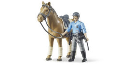 BRUDER 62507 Figúrka - policajt, kôň