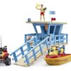 BRUDER 62780 Veža pobrežnej hliadky so záchranárom a vybavením
