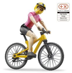 BRUDER 63111 BWORLD Horský bicykel s cyklistkou
