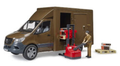 BRUDER 2678 MB Sprinter UPS s príslušenstvom a vodičom