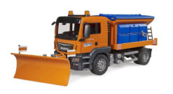 BRUDER 3785 MAN TGS cestárske auto, zimná údržba, s radlicou