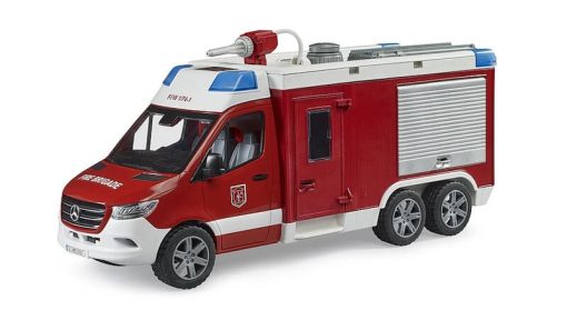 BRUDER 2680 Mercedes-Benz hasičský automobil s vodným delom, čerpadlom, majákom