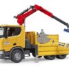 BRUDER 3551 Stavebné vozidlo Scania Super 560R s ramenom a 2 paletami