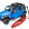 BRUDER 2529 Jeep Wrangler Rubicon Unlimited s kajakom a kajakárom
