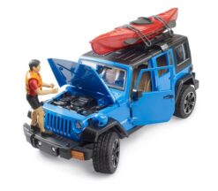 BRUDER 2529 Jeep Wrangler Rubicon Unlimited s kajakom a kajakárom
