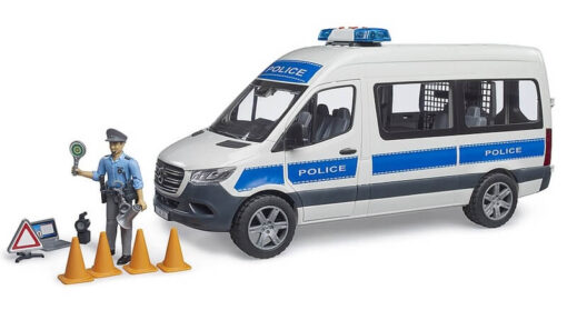 Bruder 2683 Policajné zásahové vozidlo MB Sprinter so svetelným a zvukovým modulom a príslušenstvom