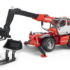 BRUDER 2129 Manitou MRT 2150 teleskopický nakladač s príslušenstvom