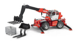 BRUDER 2129 Manitou MRT 2150 teleskopický nakladač s príslušenstvom