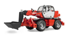 BRUDER 2129 Manitou MRT 2150 teleskopický nakladač s príslušenstvom