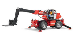 BRUDER 2129 Manitou MRT 2150 teleskopický nakladač s príslušenstvom