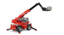 BRUDER 2129 Manitou MRT 2150 teleskopický nakladač s príslušenstvom