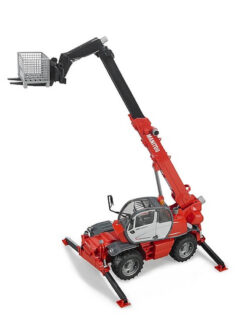 BRUDER 2129 Manitou MRT 2150 teleskopický nakladač s príslušenstvom