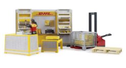 BRUDER 62251 bworld DHL shop s paletovým vozíkom