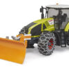 BRUDER 3018 Traktor CLAAS AXION 950 so snehovými reťazami a radlicou
