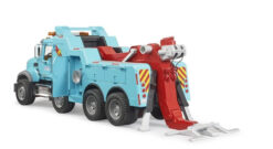 BRUDER 2831 MACK Granite Vyslobodzovací a odťahový nákladný automobil