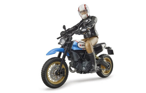 BRUDER 63051 Figúrka + motorka Ducati Scrambler Desert Sled
